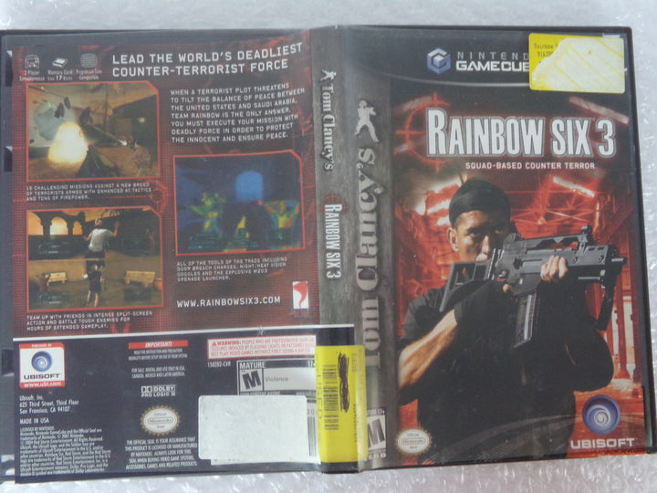 Rainbow Six 3 Gamecube Used