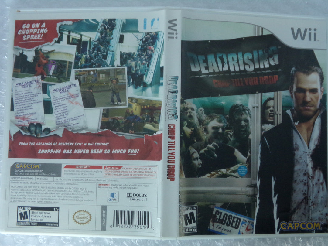 Dead Rising Chop Till You Drop Wii Used