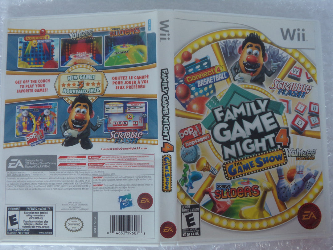 Hasbro Family Game Night 4: The Game Show Wii Used