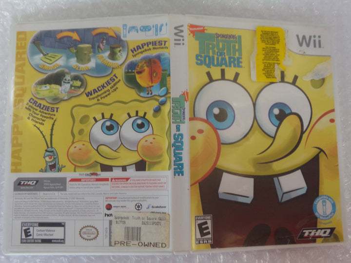 Spongebob Squarepants Truth or Square Wii Used