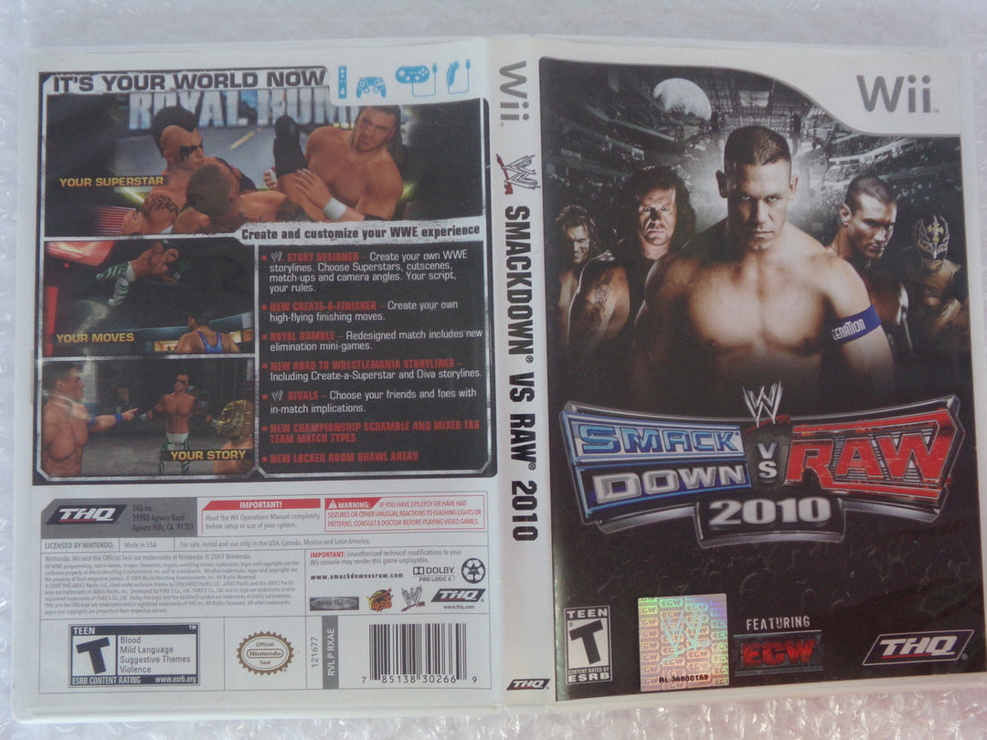 WWE Smackdown Vs Raw 2010 Wii Used