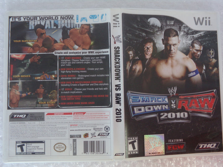 WWE Smackdown Vs Raw 2010 Wii Used