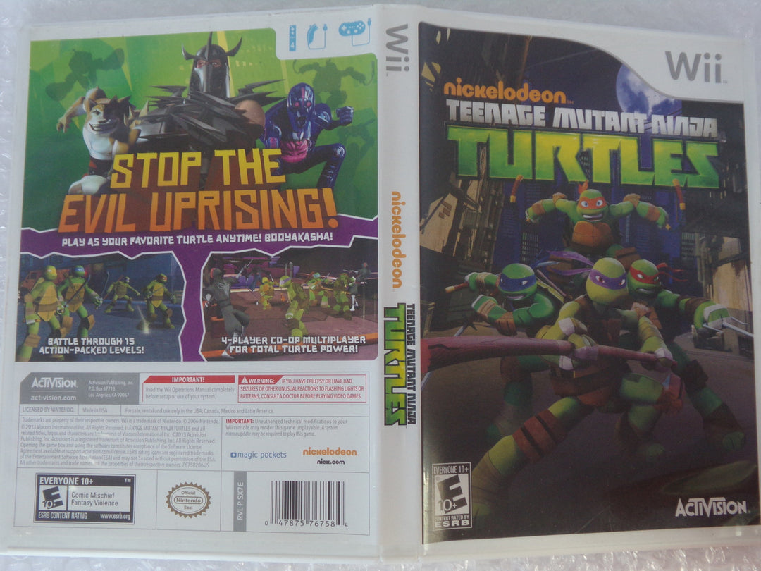Nickelodeon Teenage Mutant Ninja Turtles Wii Used