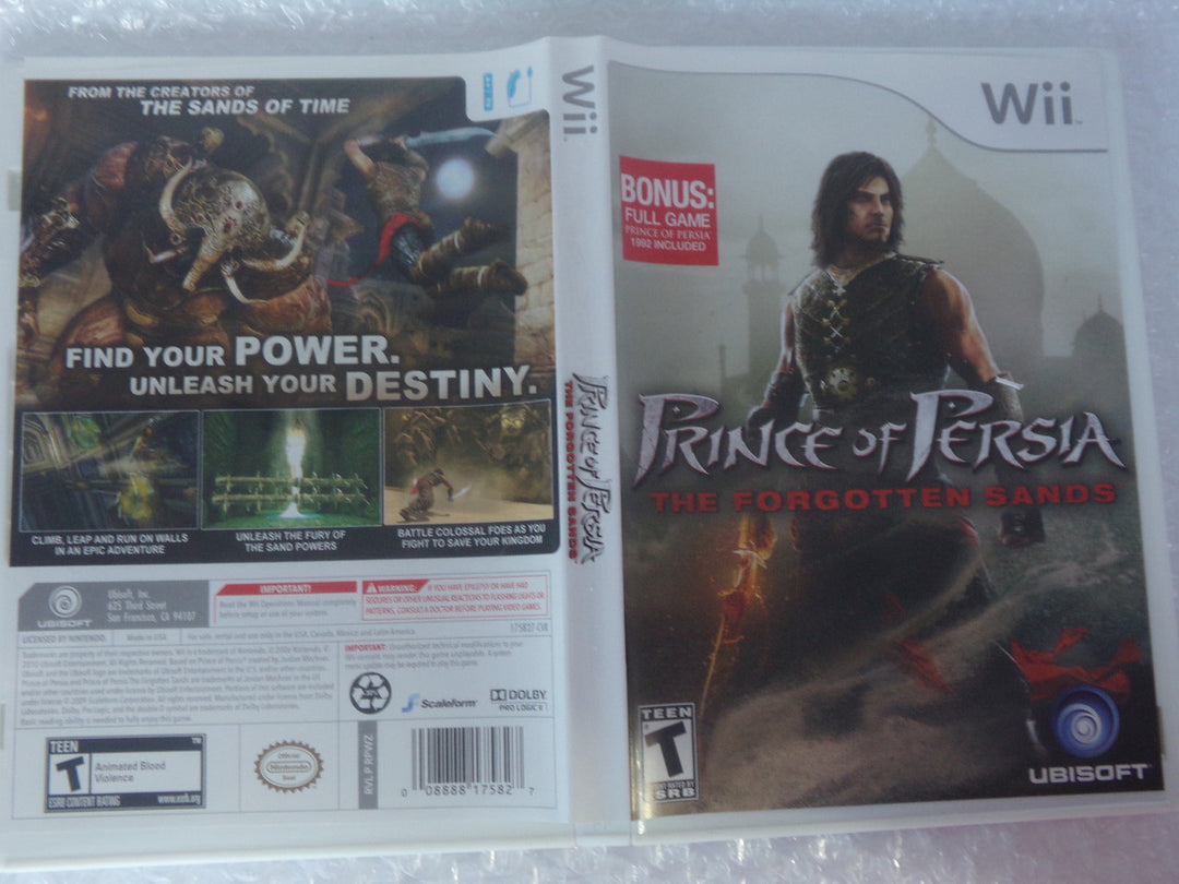 Prince of Persia: The Forgotten Sands Wii Used