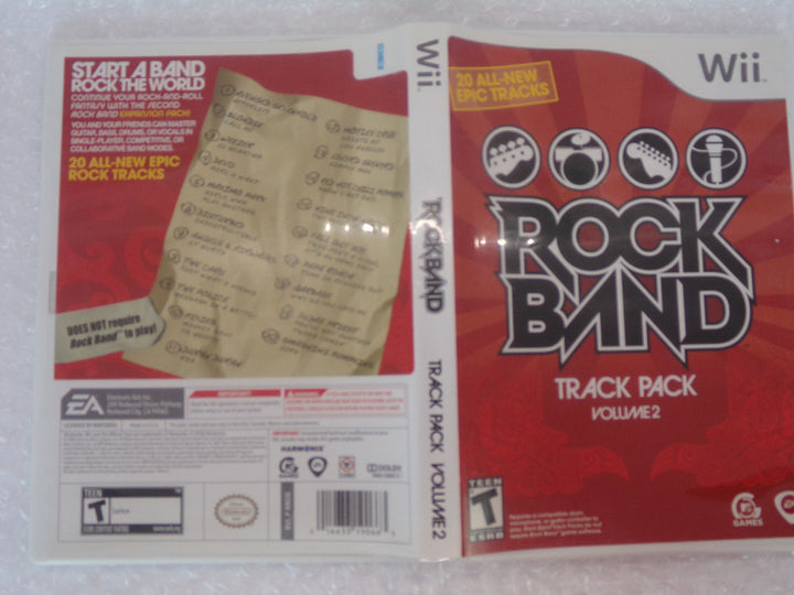 Rock Band Track Pack Volume 2 Wii Used