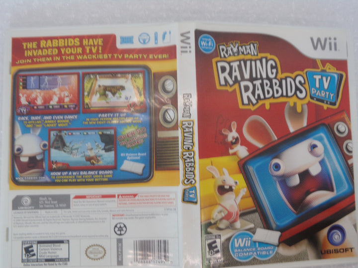 Rayman Raving Rabbids: TV Party Wii Used