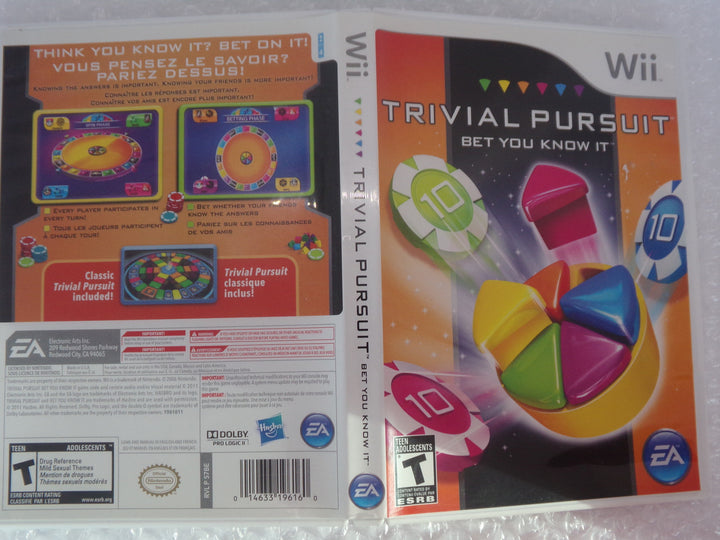 Trivial Pursuit: Bet You Know It Wii Used