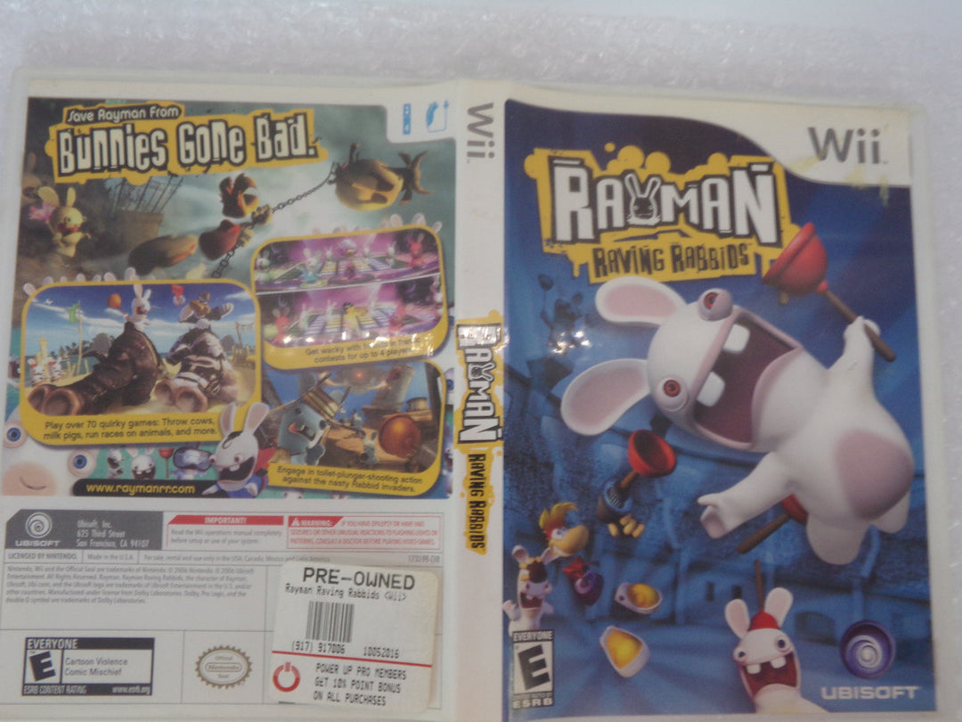 Rayman Raving Rabbids Wii Used