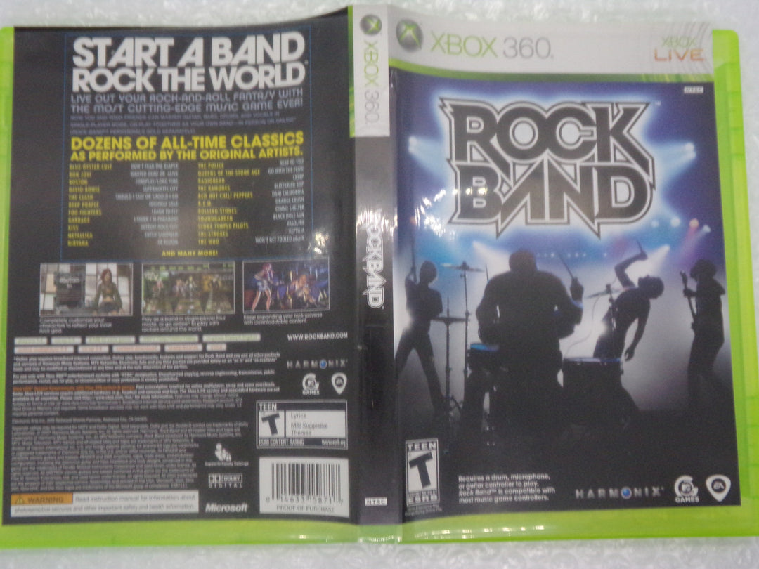 Rock Band Xbox 360 Used