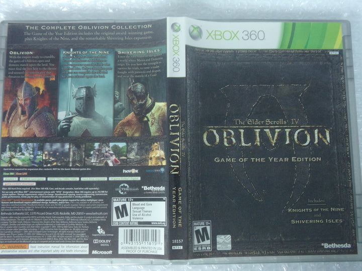 The Elder Scrolls IV: Oblivion Game of the Year Edition Xbox 360 Used