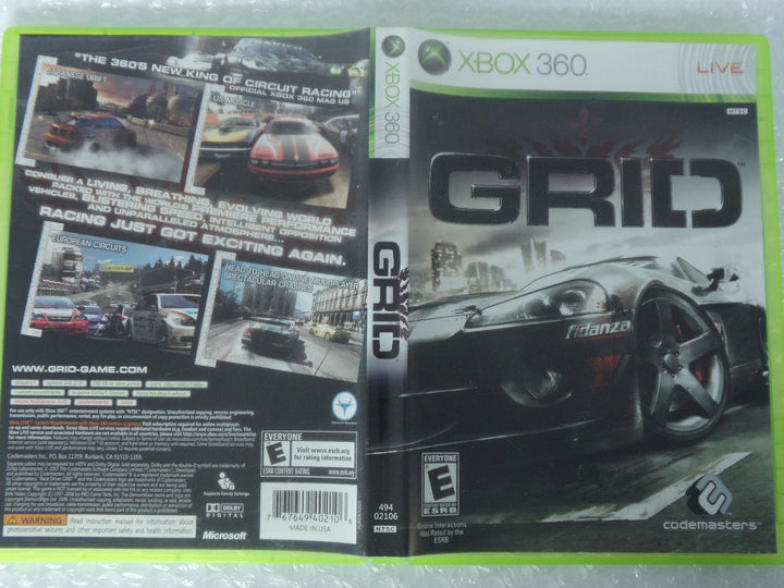 Grid Xbox 360 Used