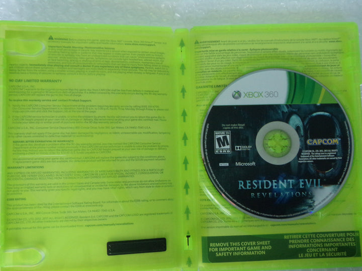 Resident Evil Revelations Xbox 360 Used