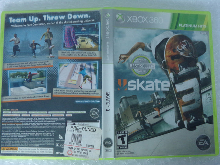 Skate 3 Xbox 360 Used
