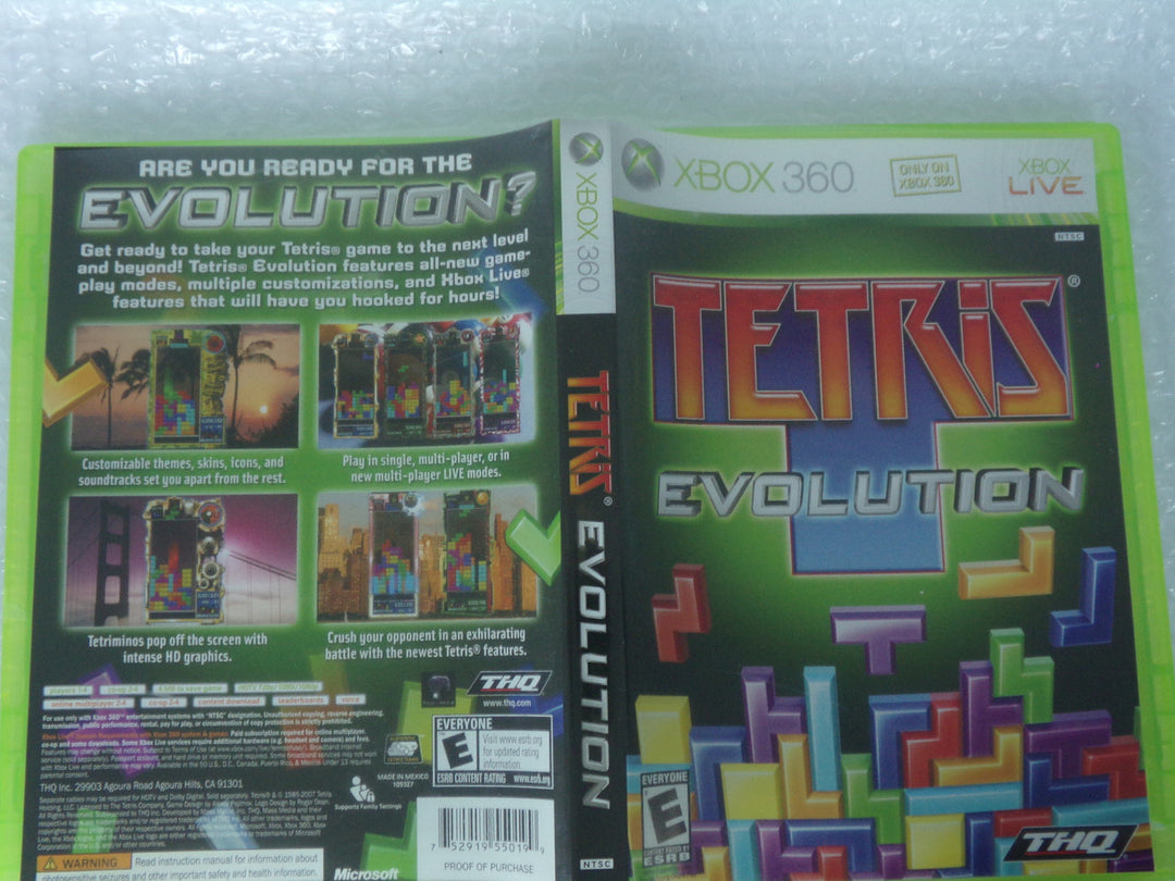 Tetris Evolution Xbox 360 Used