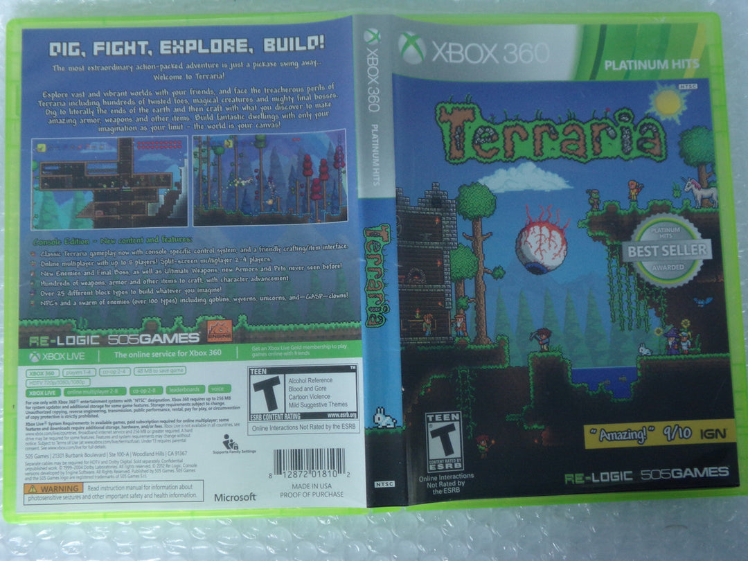 Terraria Xbox 360 Used