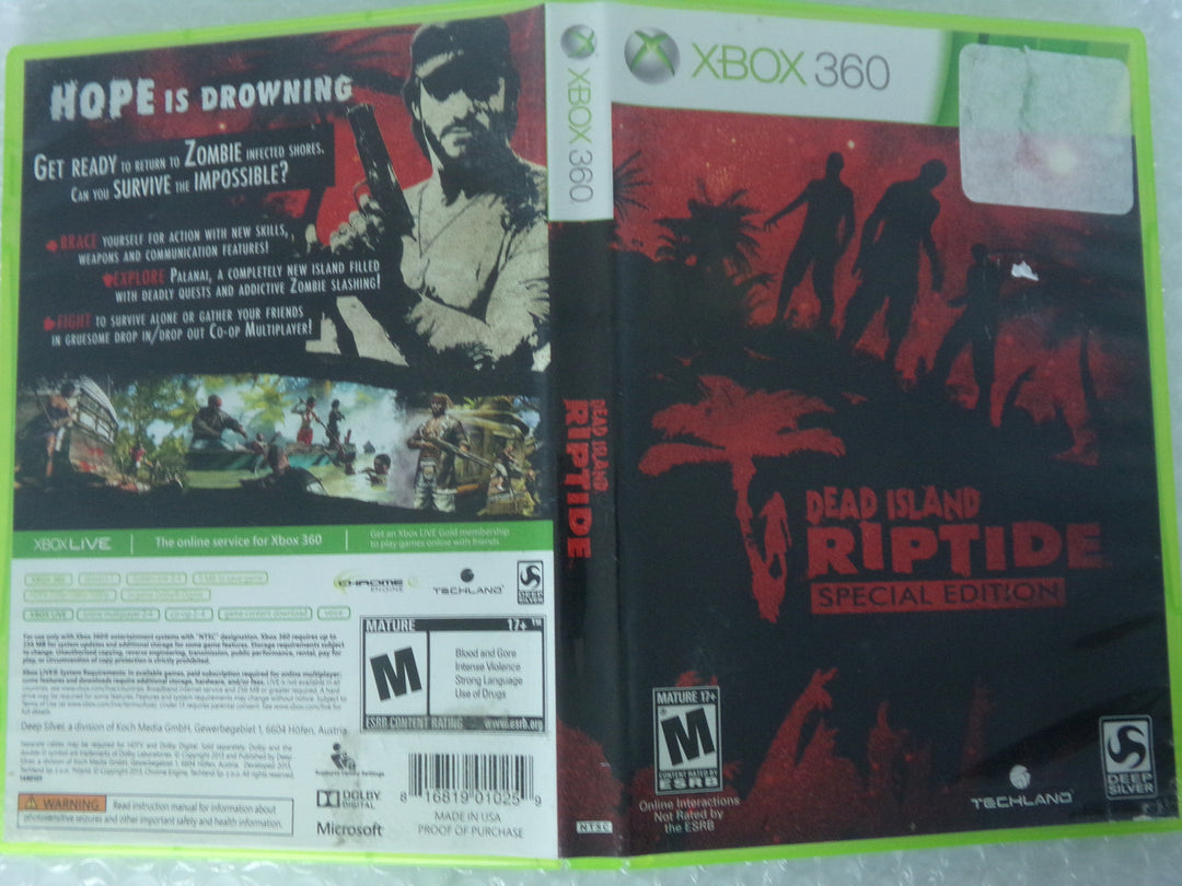 Dead Island Riptide Xbox 360 Used