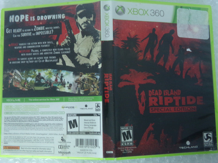 Dead Island Riptide Xbox 360 Used