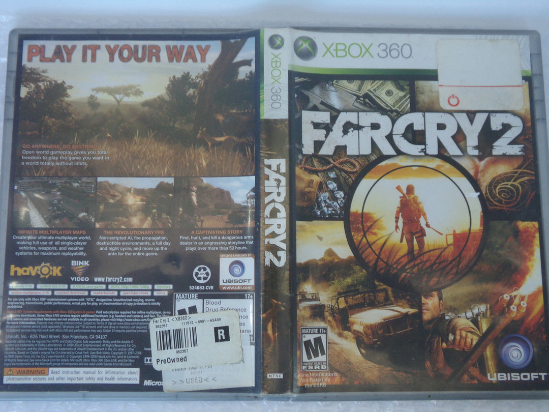 Far Cry 2 Xbox 360 Used