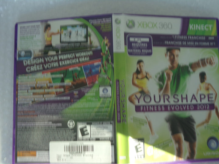 Your Shape: Fitness Evolved 2012 Xbox 360 Kinect Used
