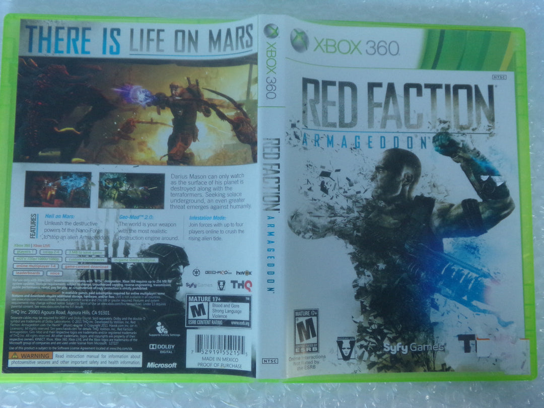 Red Faction: Armageddon Xbox 360 Used