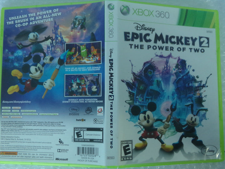 Epic Mickey 2: The Power of Two Xbox 360 Used