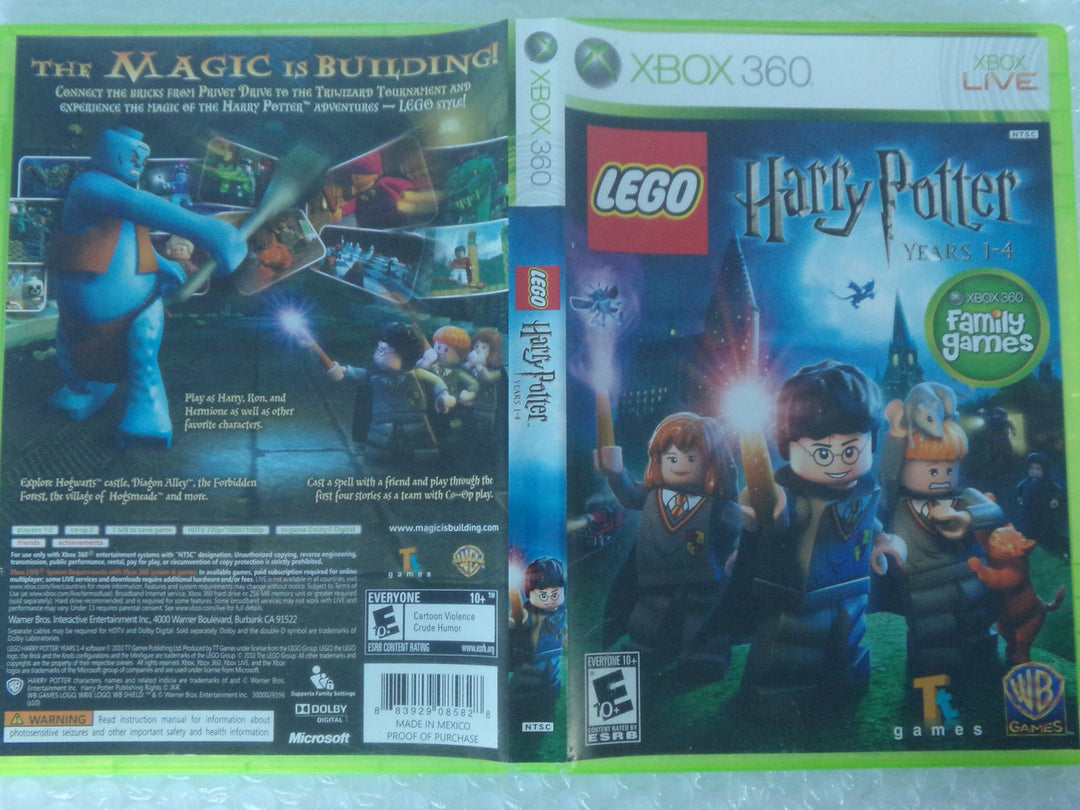 Lego Harry Potter Years 1-4 Xbox 360 Used