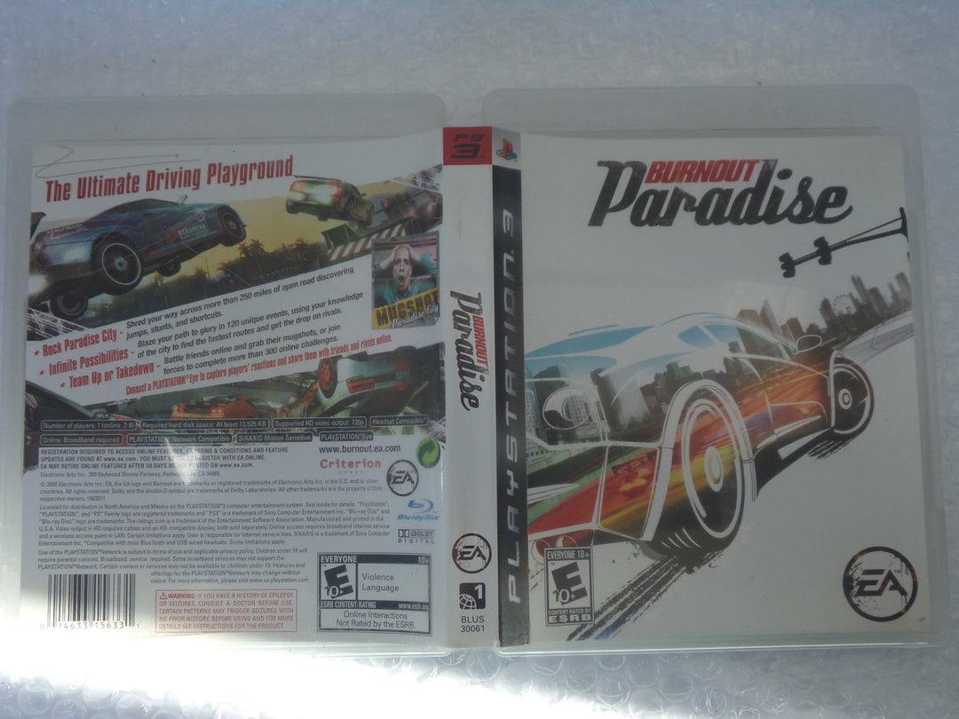 Burnout Paradise Playstation 3 PS3 Used