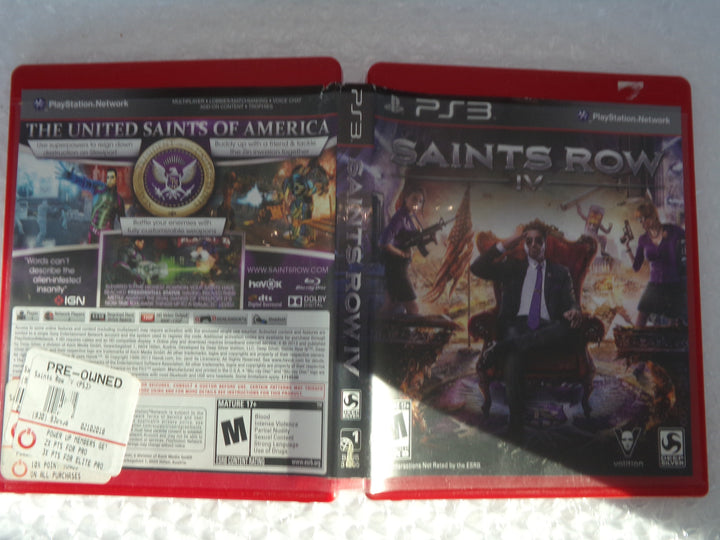 Saints Row 4 Playstation 3 PS3 Used m7124