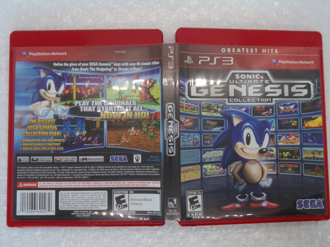 Sonic's Ultimate Genesis Collection Playstation 3 PS3 Used