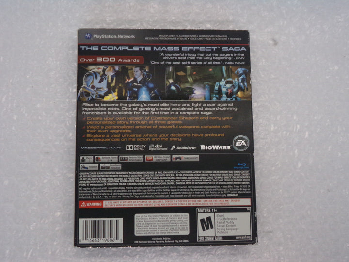 Mass Effect Trilogy Playstation 3 PS3 Used