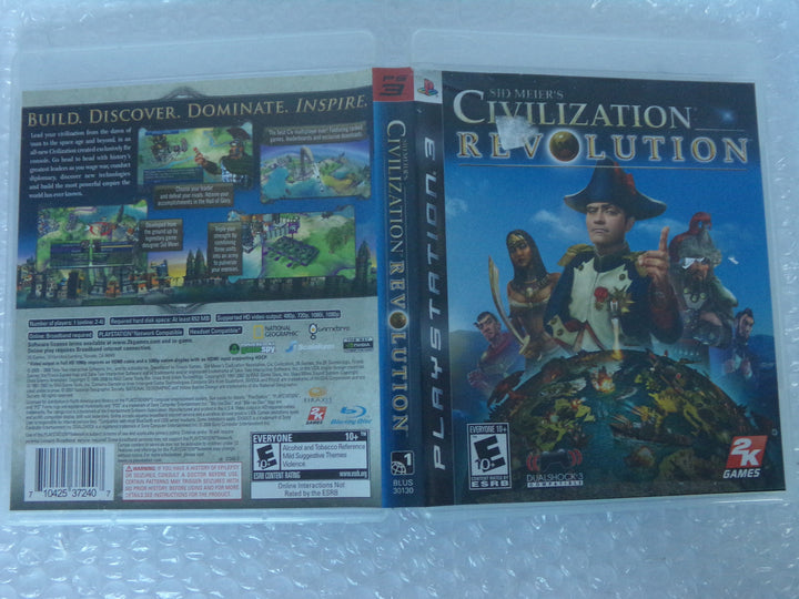 Civilization Revolution Playstation 3 PS3 Used