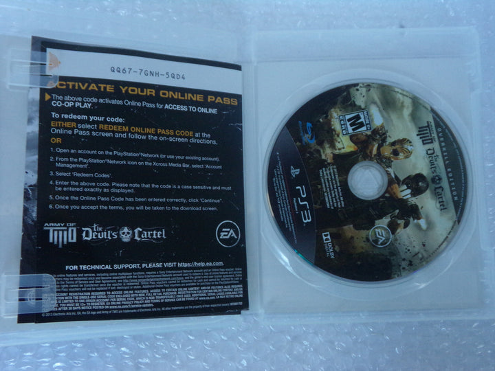 Army of Two: The Devil's Cartel Playstation 3 PS3 Used
