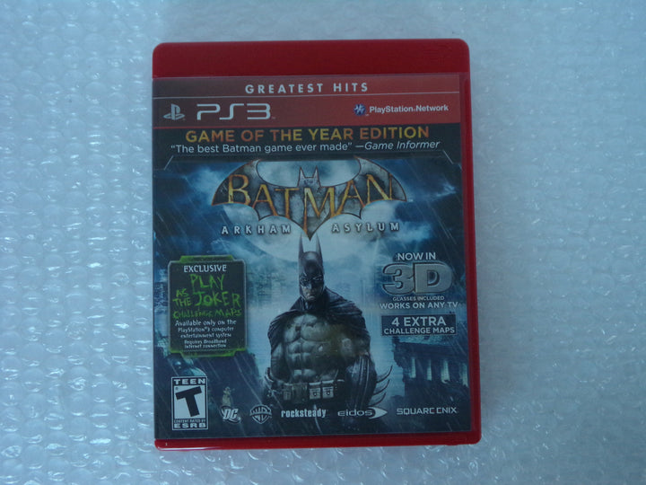 Batman: Arkham Asylum Game of the Year Edition Playstation 3 PS3 Used
