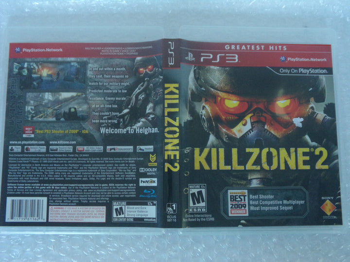 Killzone 2 Playstation 3 PS3 Used