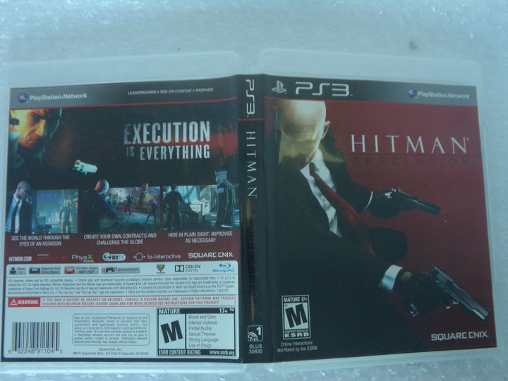 Hitman Absolution Playstation 3 PS3 Used