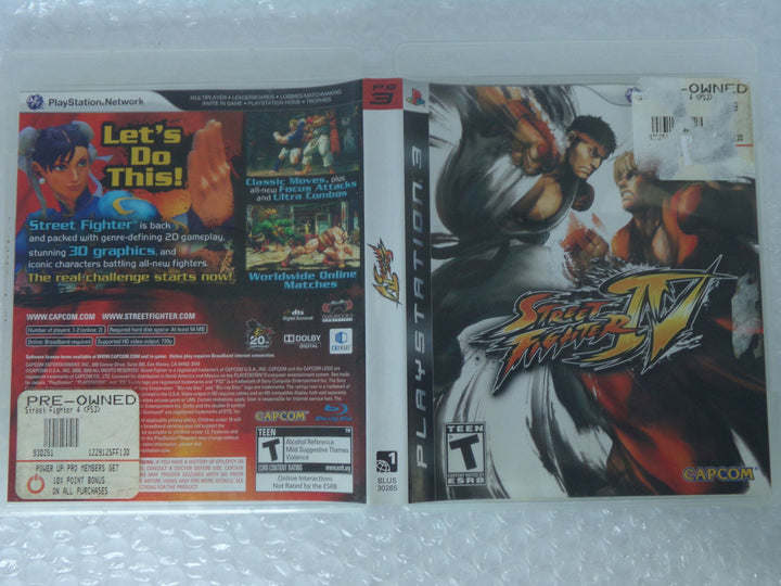 Street Fighter IV Playstation 3 PS3 Used