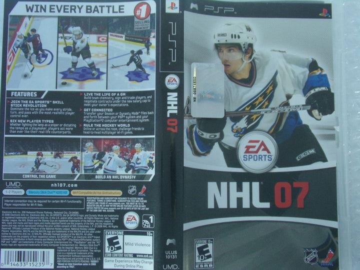 NHL 07 Playstation Portable PSP Used