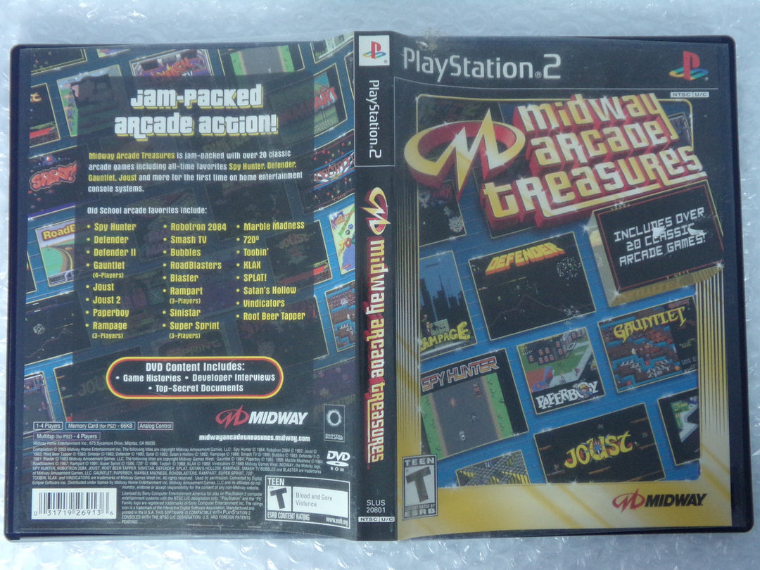 Midway Arcade Treasures: Volume 1 Playstation 2 PS2 Pre Owned