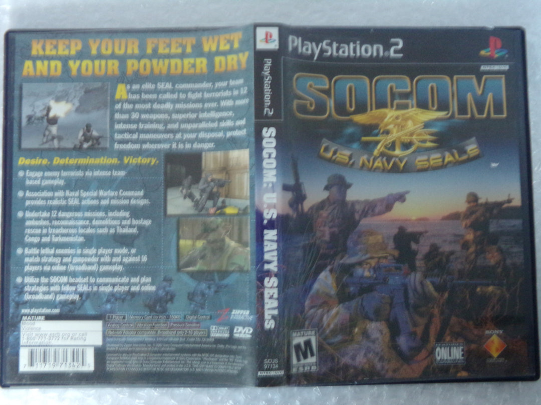 SOCOM: U.S. Navy Seals Playstation 2 PS2 Used