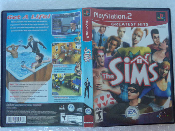 The Sims for Playstation 2 PS2 Used     OS102924