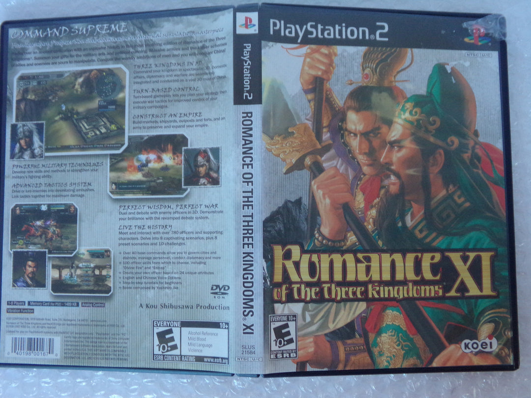 Romance of the Three Kingdoms XI Playstation 2 PS2 Used