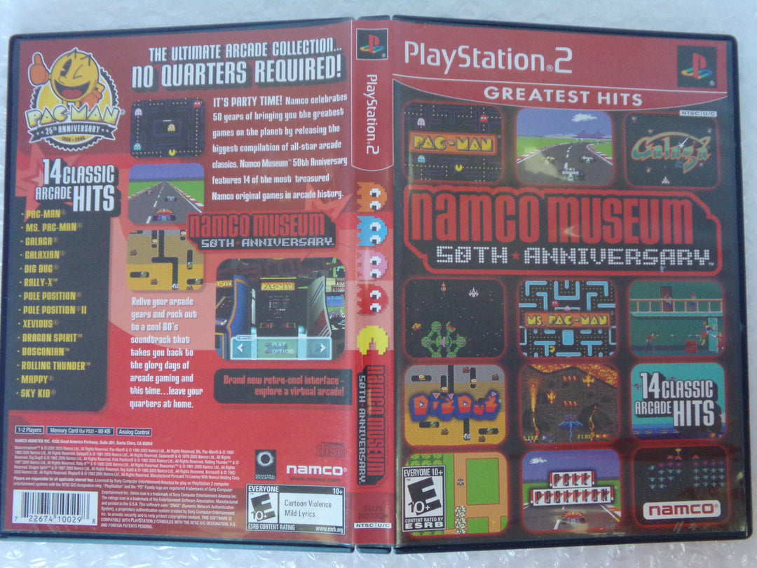 Namco Museum 50th Anniversary Playstation 2 PS2 Used