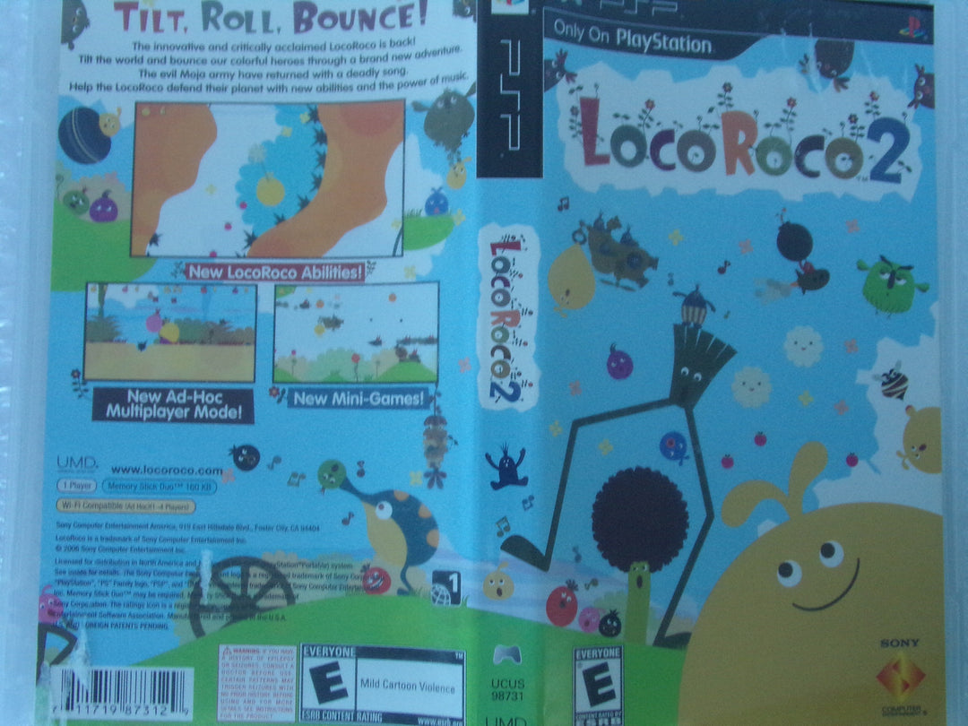 LocoRoco 2 Playstation Portable PSP Used