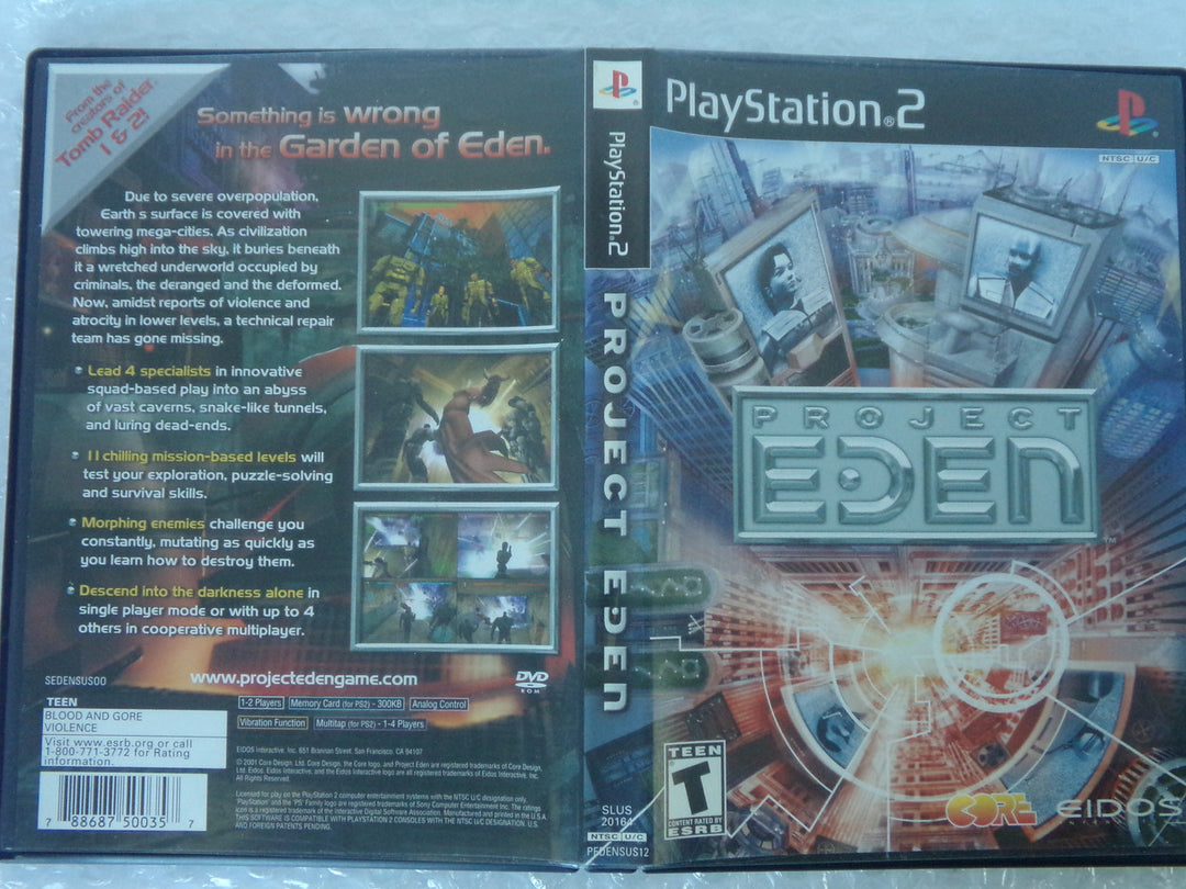 Project Eden Playstation 2 PS2 Used