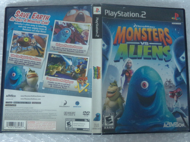 Monsters Vs. Aliens Playstation 2 PS2 Used