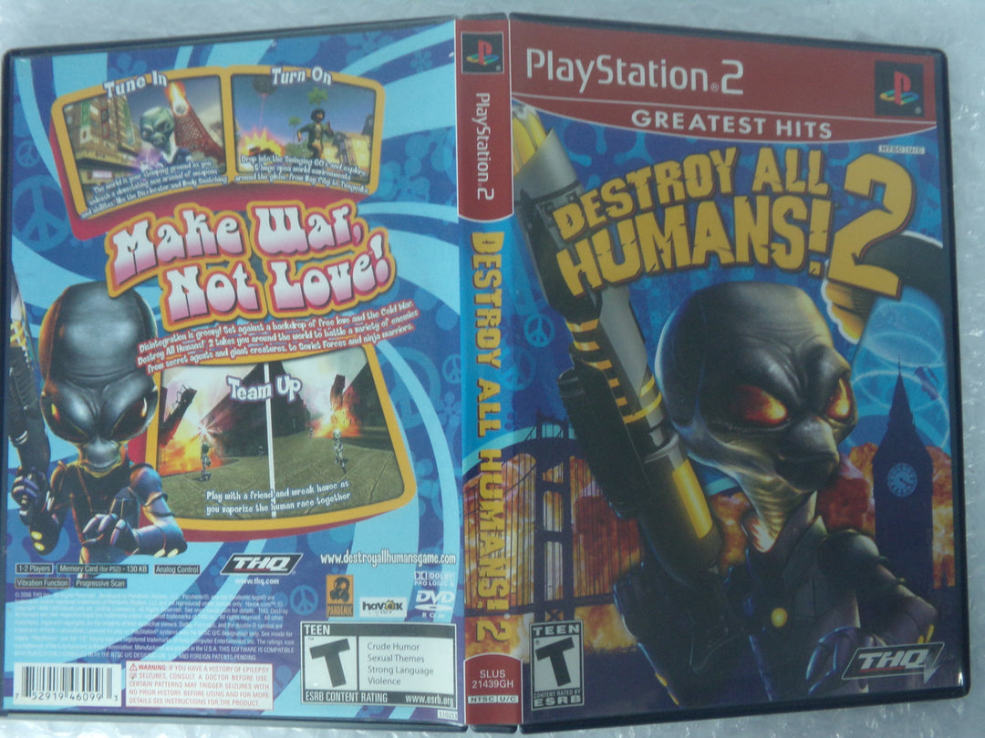 Destroy All Humans! 2 Playstation 2 PS2 Used