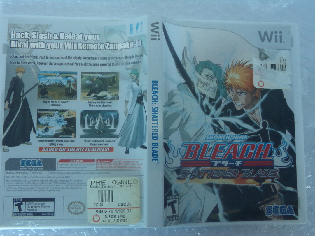 Bleach: Shattered Blade Wii Used