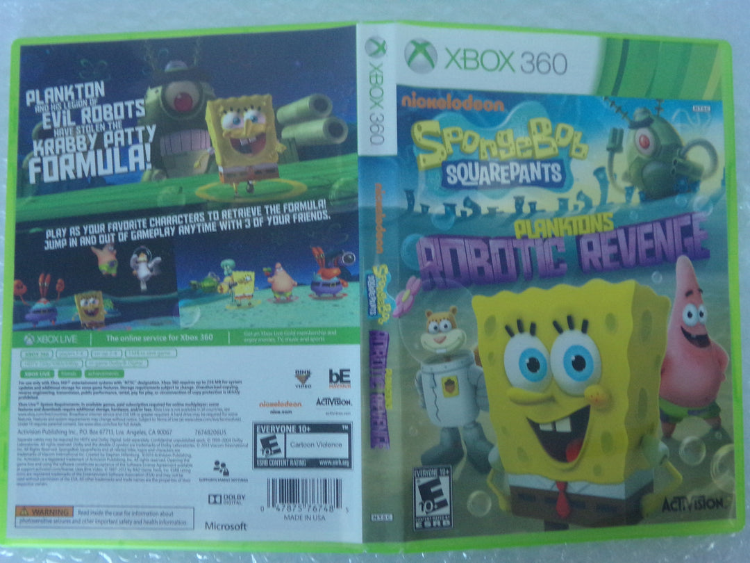 SpongeBob SquarePants: Plankton's Robotic Revenge Xbox 360 Used
