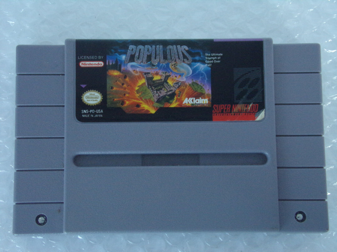 Populous Super Nintendo SNES Used