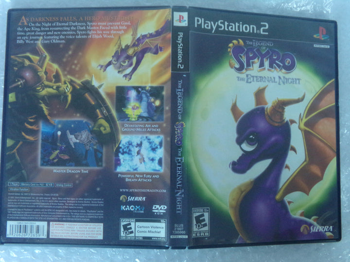 The Legend of Spyro: The Eternal Night Playstation 2 PS2 Used